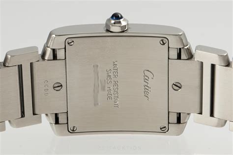 cartier tank 2301 opened back